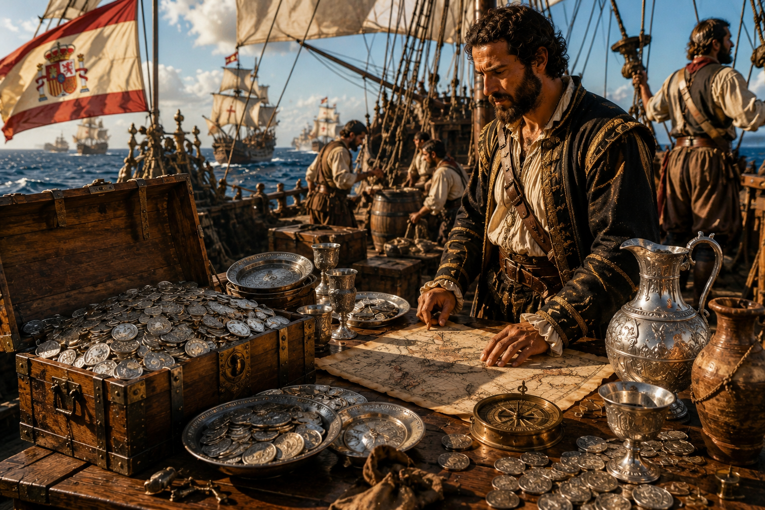 Silver on the High Seas: Explorers and Long Voyages