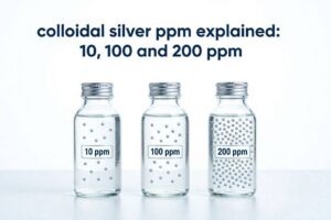 Colloidal Silver PPM Explained: 10, 100 and 200 ppm